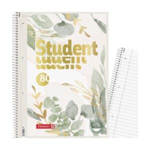 τετραδιο-σπιραλ-α4-με-τρυπεσ-student-bloom-με-σκληρο-εξωφυλλο-400gsm-160σελ-90gsm-brunnen